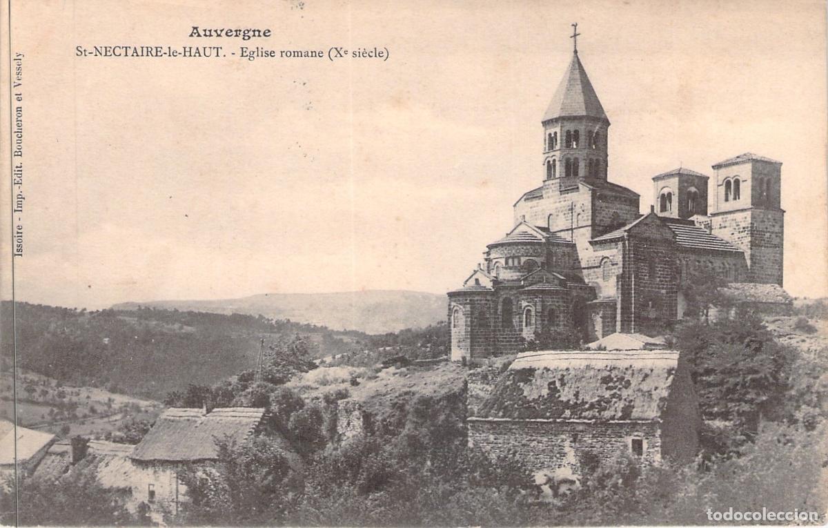 Postales: Postal Iglesia Rom&aacute;nica de Saint-Nectaire-le-Haut, Auvergne