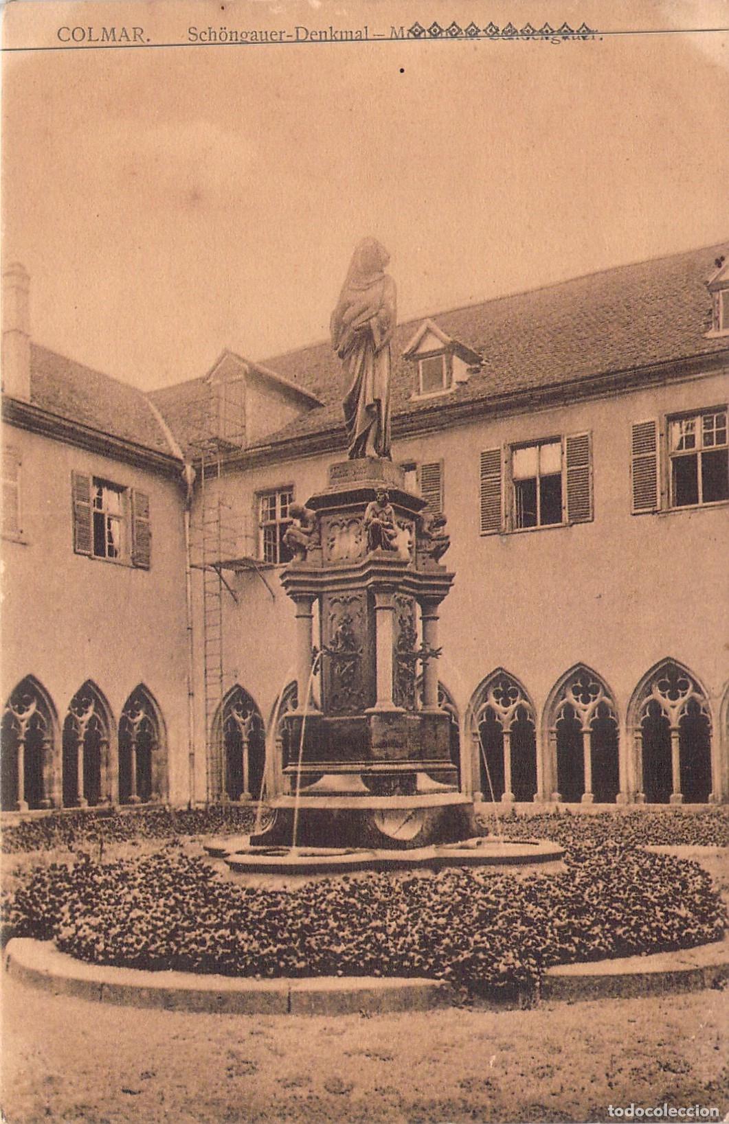 Postales: Postal de Colmar Monumento a Schongauer Museo Unterlinden