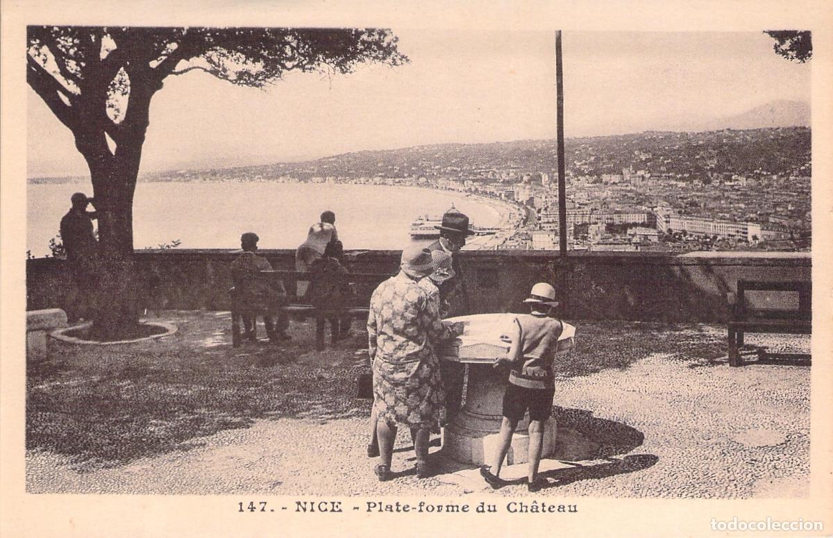 Postales: Postal de la Plataforma del Castillo en Niza, Francia