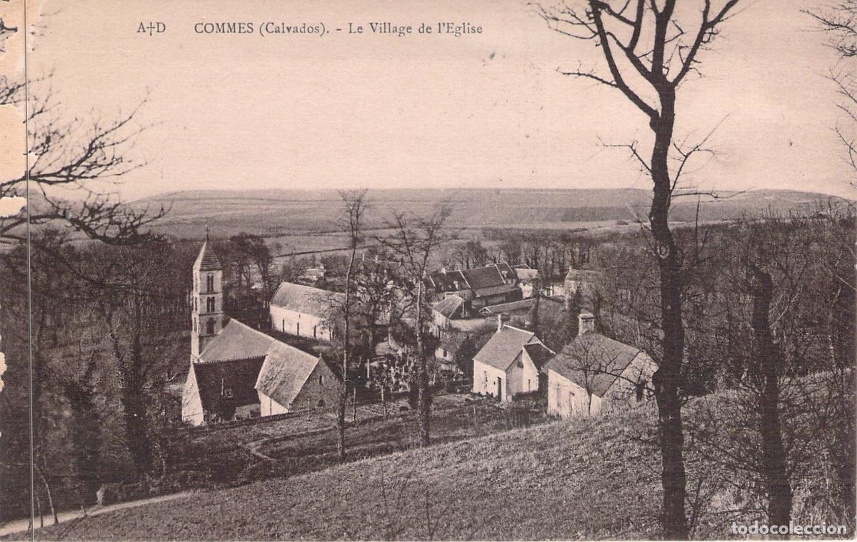 Postales: Postal de Commes Calvados Normand&iacute;a Francia Le Village de l'Eglise