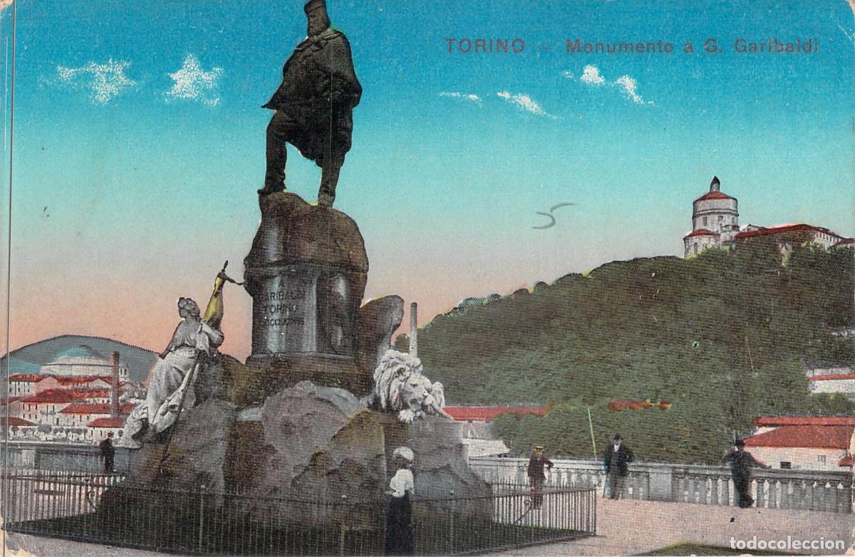 Postales: Postal de Tur&iacute;n - Monumento a Giuseppe Garibaldi, Italia