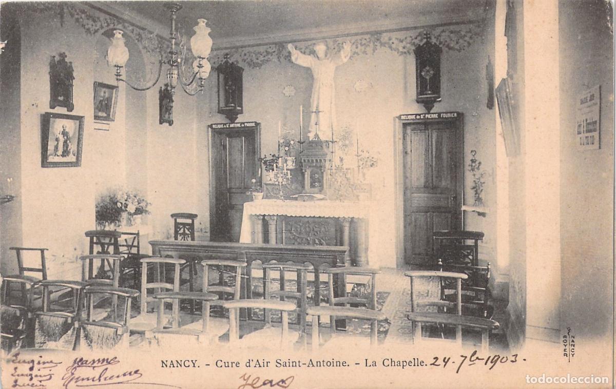 Postales: Postal de la Capilla del Cure d'Air Saint-Antoine en Nancy, Francia