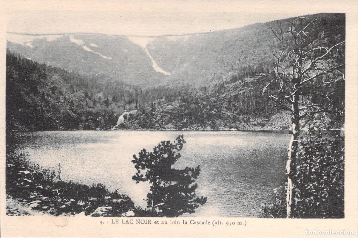 Postkarten: Postal de Le Lac Noir y la Cascada en Orbey, Francia