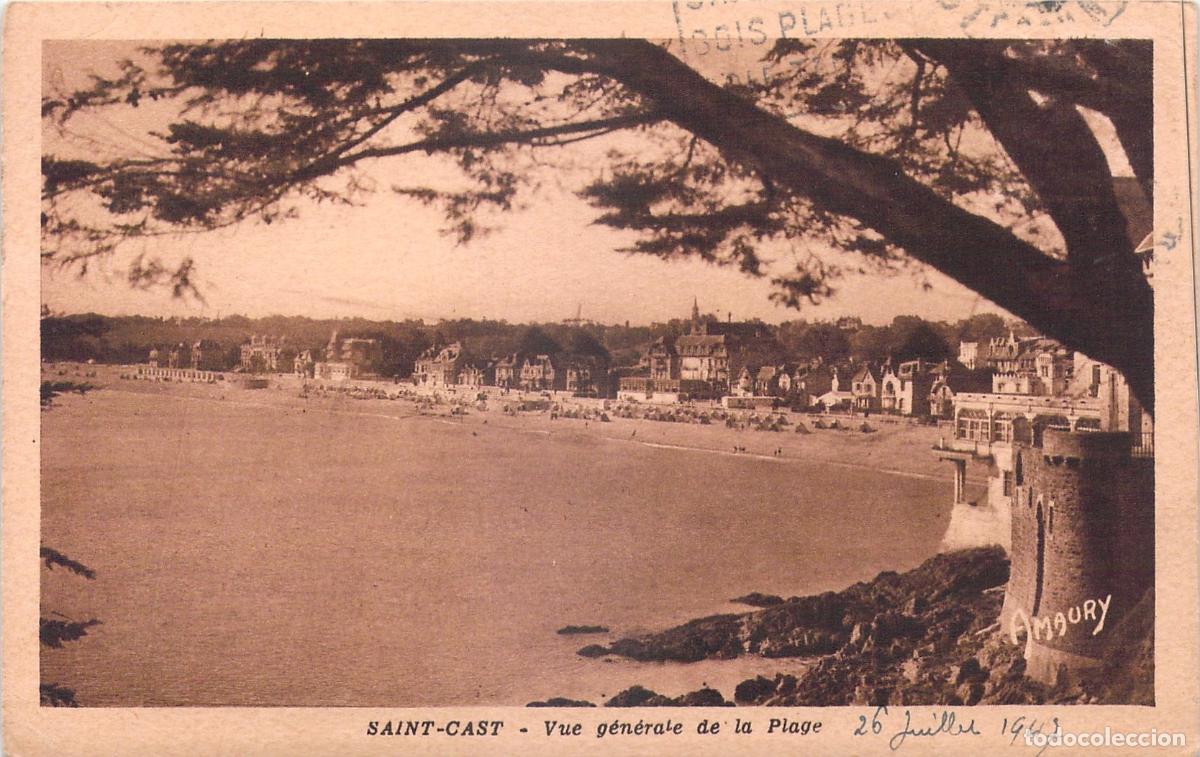 Postcards: Postal de Saint-Cast, Francia - Vista General de la Playa