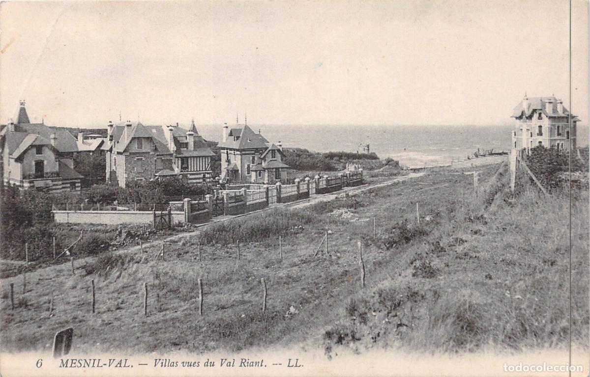 Postcards: Postal de Mesnil-Val, Villas Vistas desde el Val Riant, Normand&iacute;a