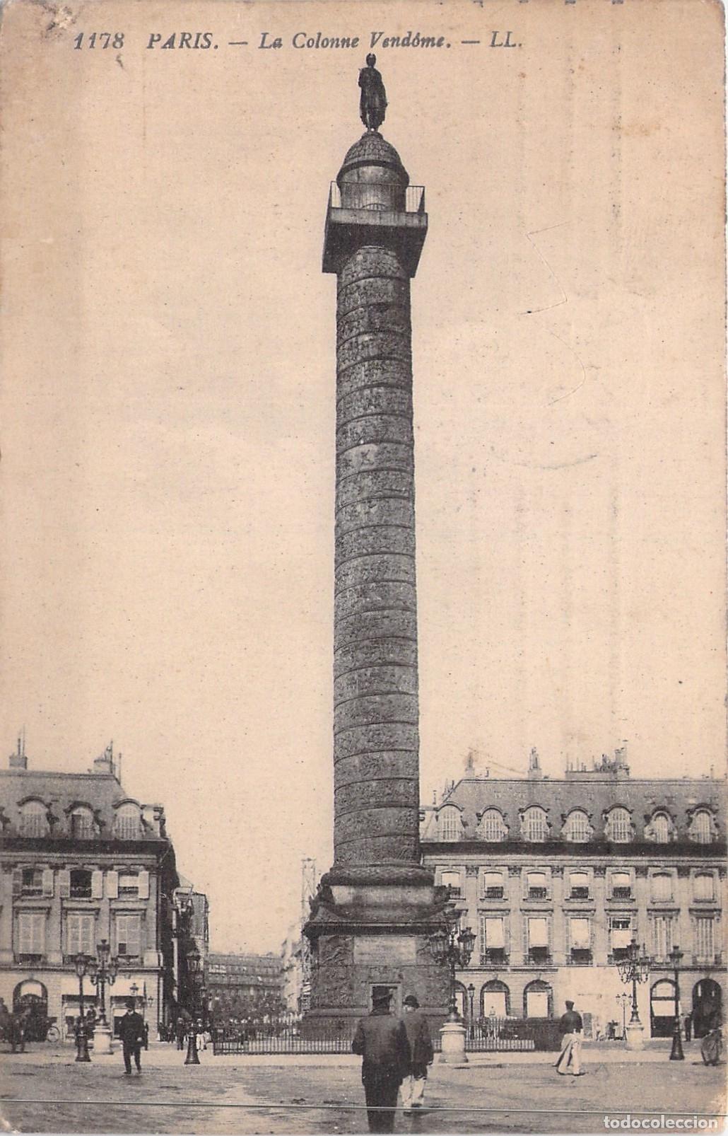 Postcards: Tarjeta Postal Columna Vend&ocirc;me en Par&iacute;s Francia