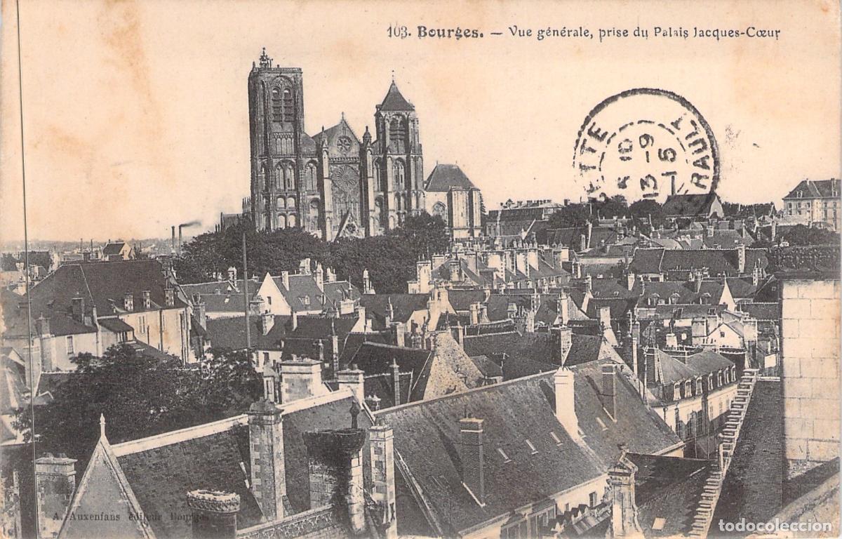 Cartoline: Postal de Bourges: Vista General desde el Palacio Jacques-C&oelig;ur