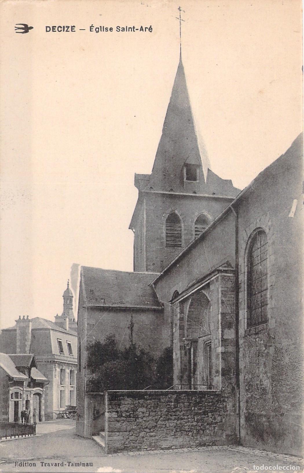 Cartoline: Postal de la Iglesia Saint-Ar&eacute; en Decize, Francia
