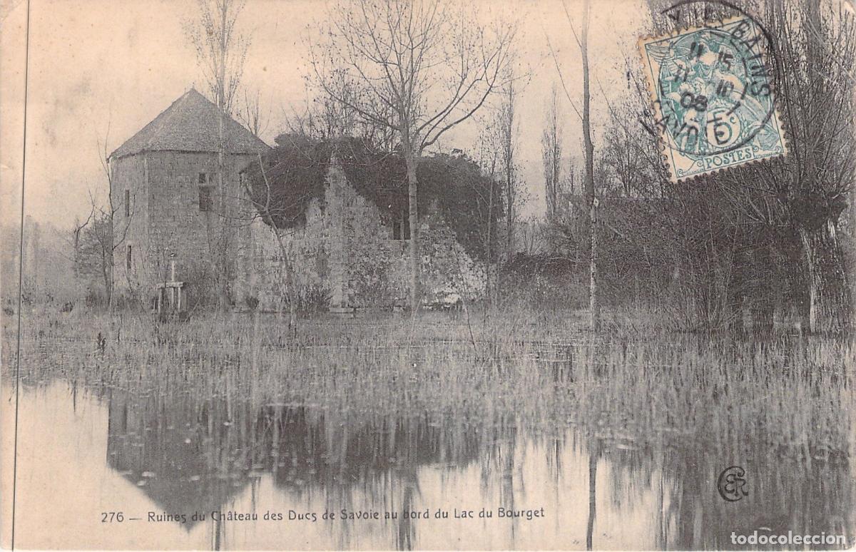 Cartoline: Postal de las Ruinas del Castillo de los Duques de Saboya, Lago del Bourget