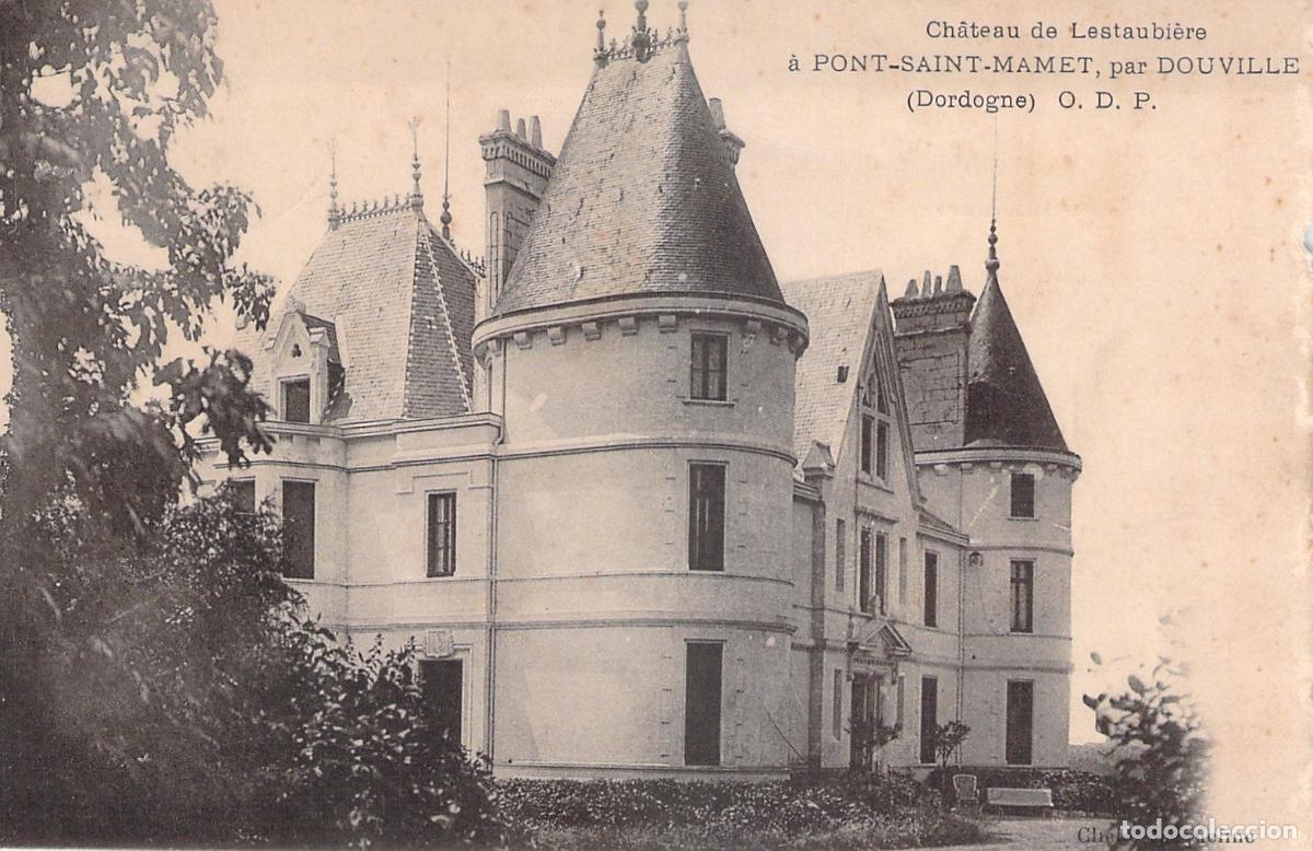 Cartoline: Postal del Ch&acirc;teau de Lestaubi&egrave;re en Pont-Saint-Mamet, Dordogne