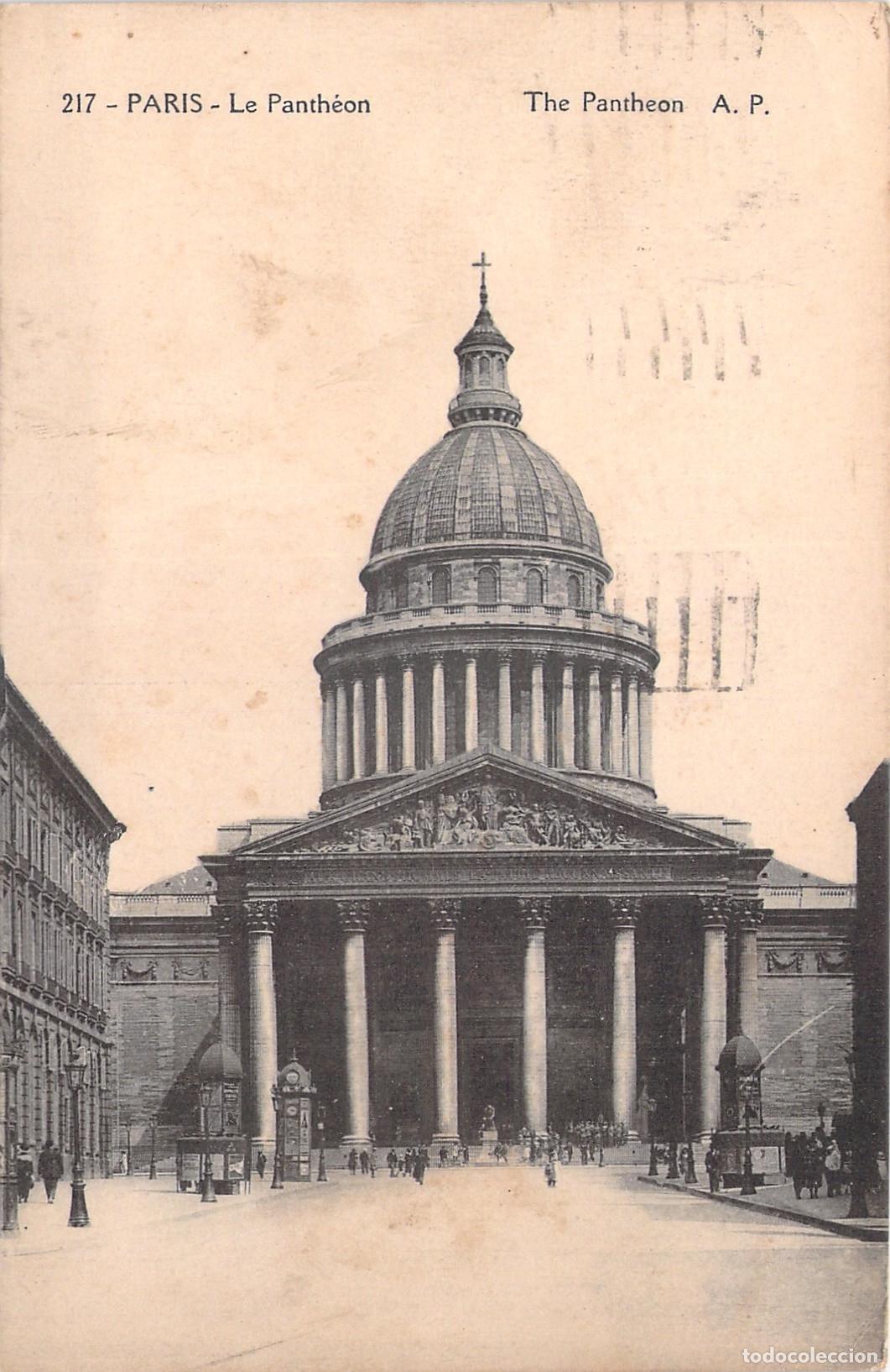 Postkarten: Postal del Pante&oacute;n en Par&iacute;s con Arquitectura Neocl&aacute;sica