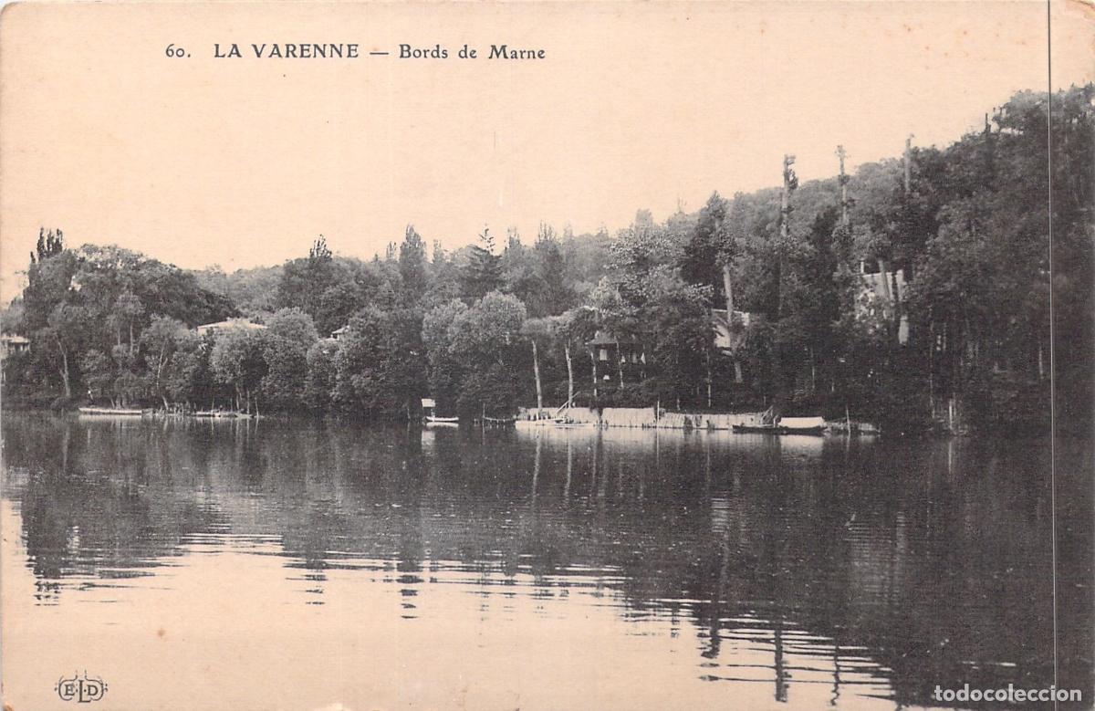 Postkarten: Tarjeta Postal La Varenne - Orillas del R&iacute;o Marne, Francia