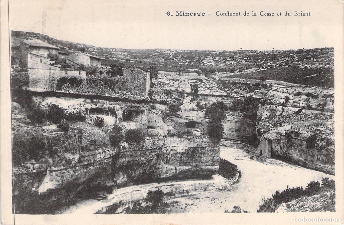 Postkarten: Postal de Minerve: Confluencia de los r&iacute;os Cesse y Briant