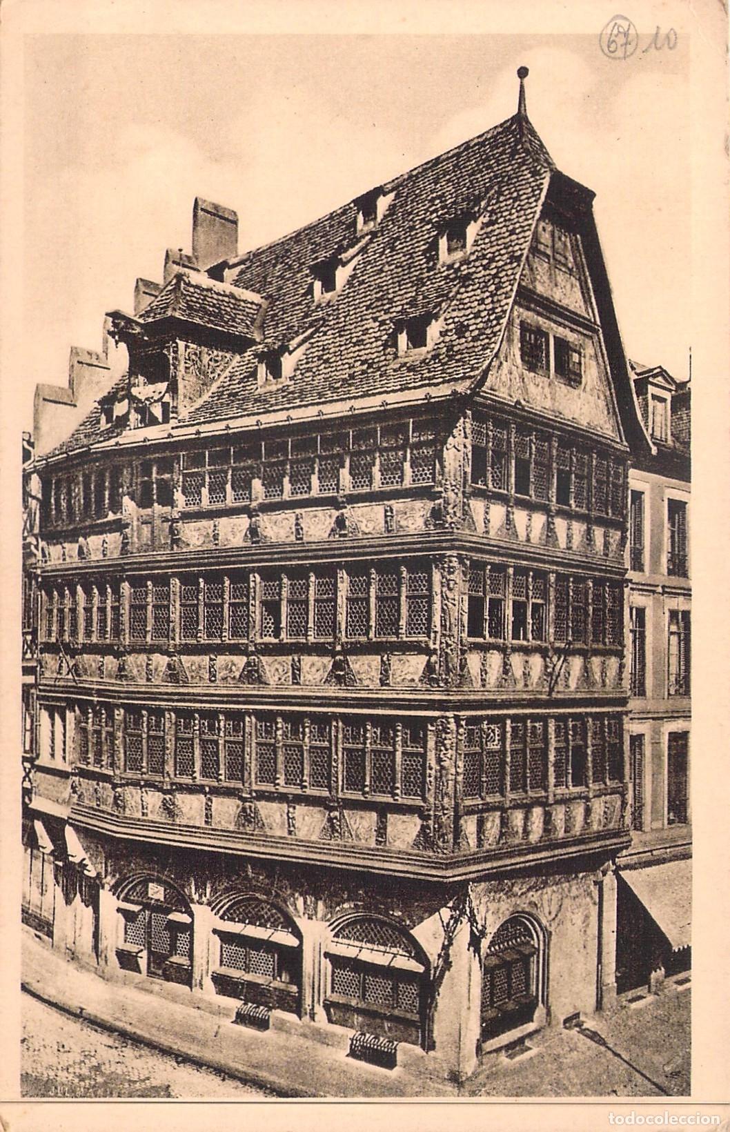 Postkarten: Postal de la Maison Kammerzell en Estrasburgo, Francia