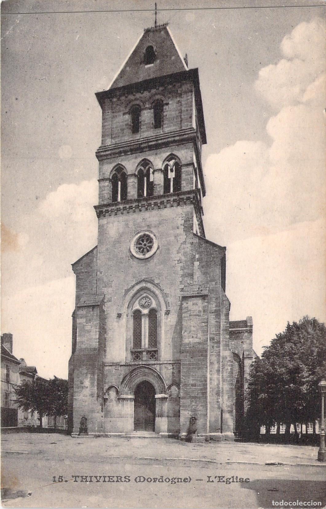 Postales: Postal de la Iglesia de Thiviers, Dordogne, Francia