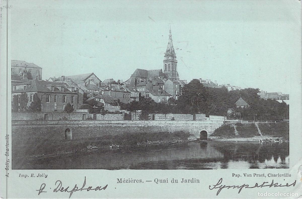 Postales: Postal de M&eacute;zi&egrave;res - Vista del Quai du Jardin en Francia
