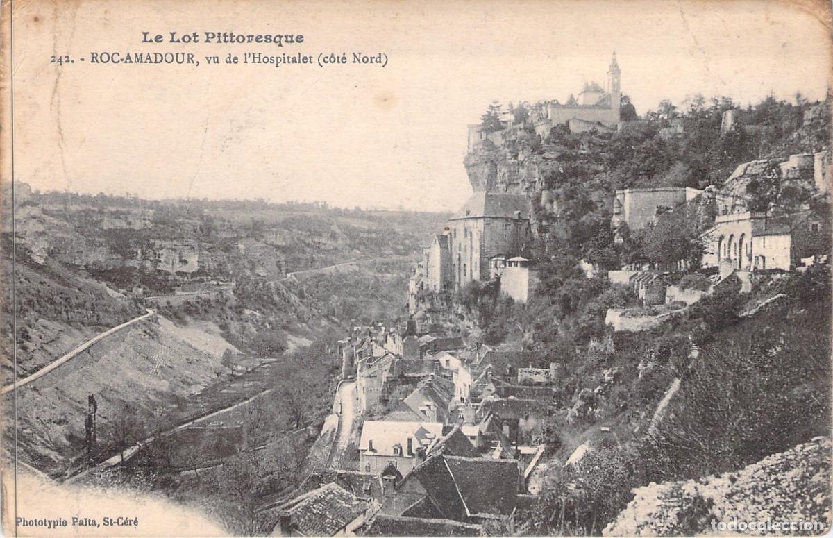 Postales: Tarjeta Postal Rocamadour Francia Vista desde l'Hospitalet Lado Norte