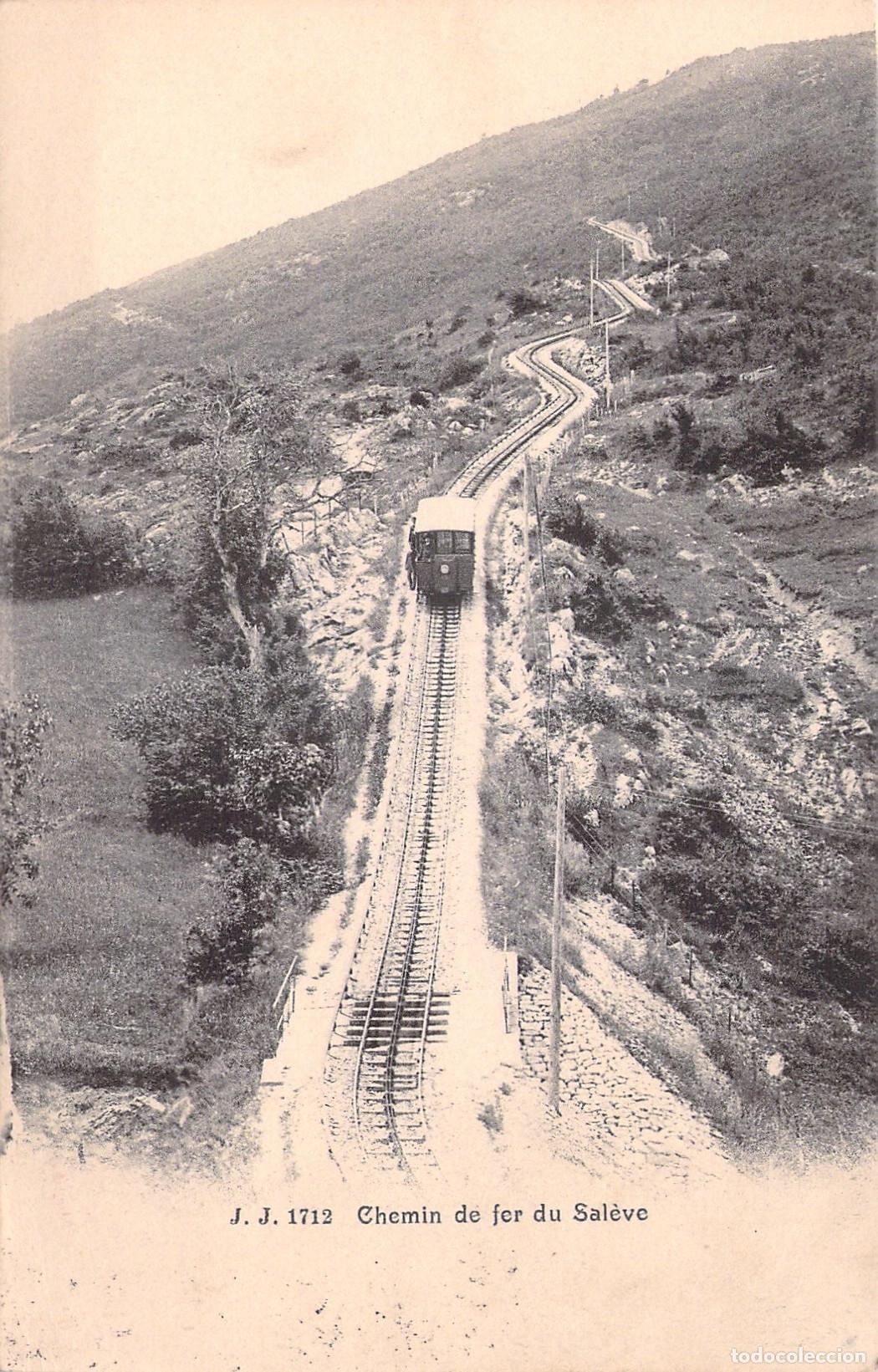 Postales: Postal del Ferrocarril del Sal&egrave;ve en Alta Saboya, Francia