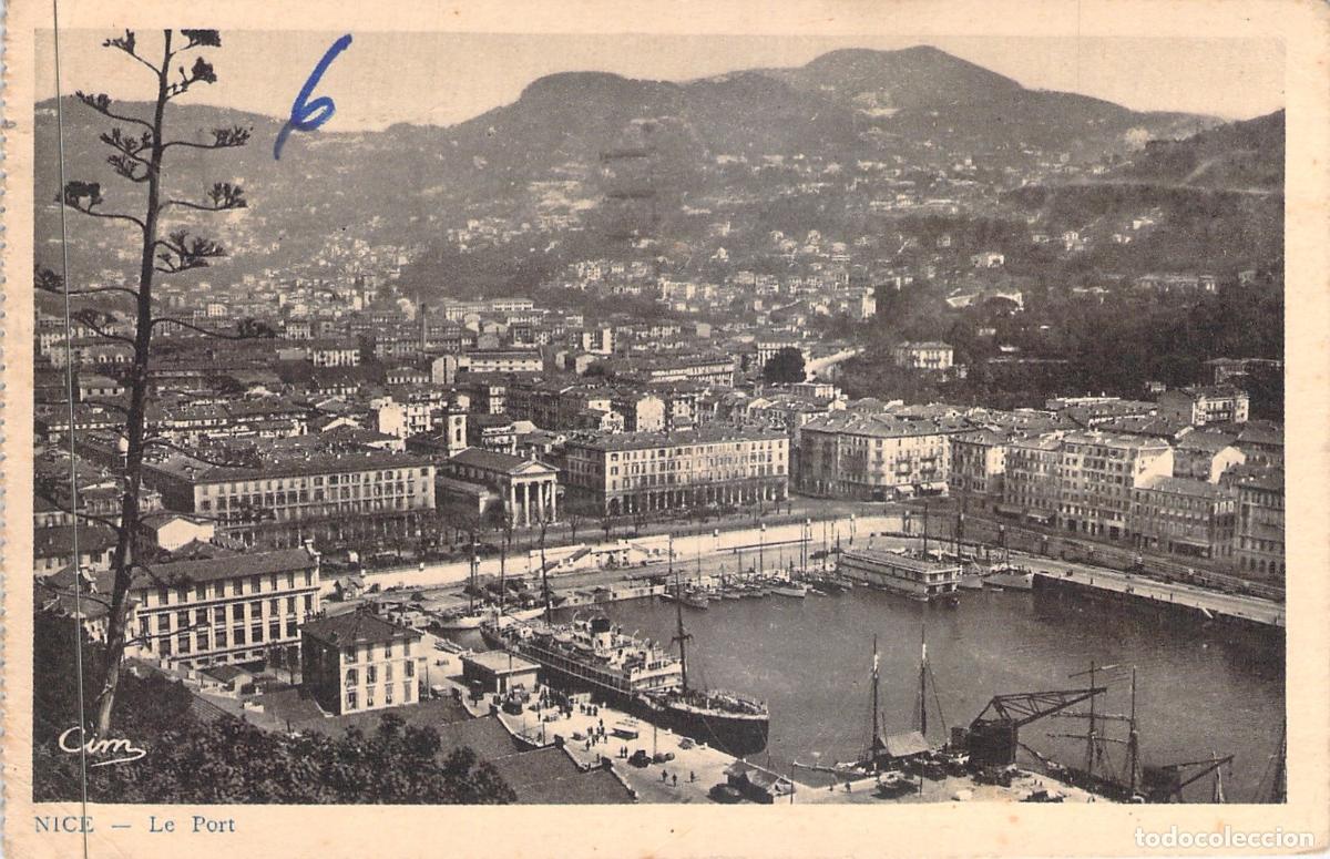 Postales: Postal de Niza, El Puerto y Paisaje de la Ciudad en Francia