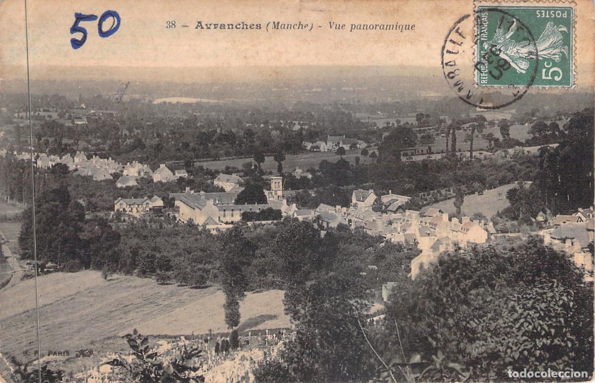 Postales: Postal de Avranches (Manche), Vista Panor&aacute;mica de la Ciudad, Francia