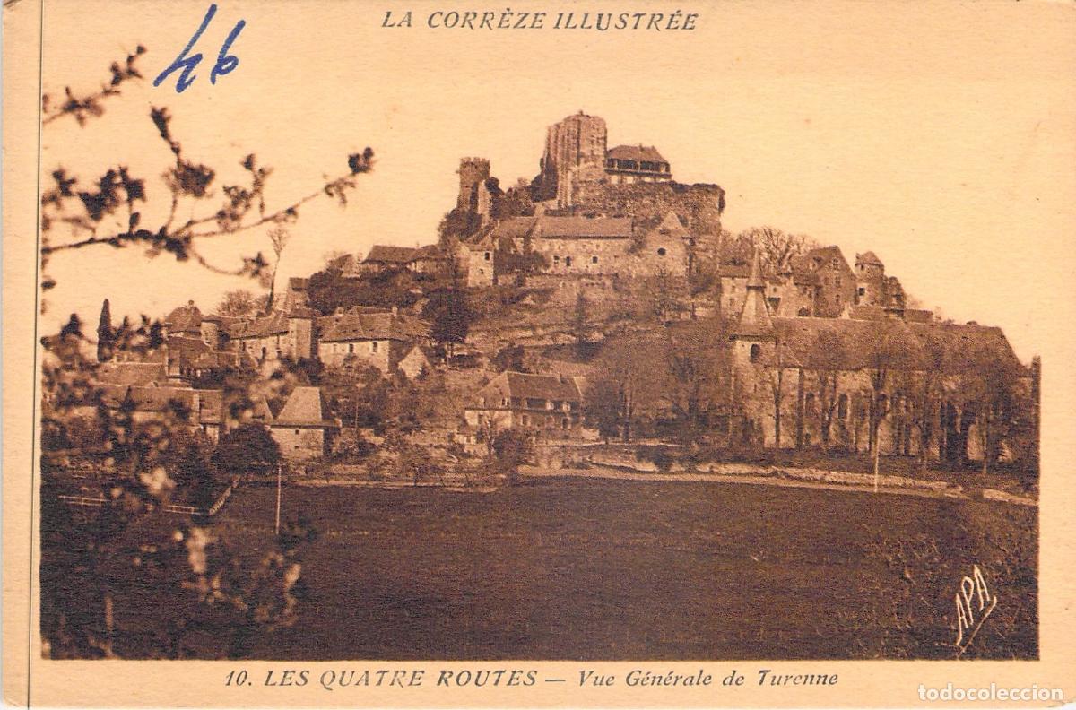 Postales: Postal de la Vista General de Turenne, Corr&egrave;ze, Francia