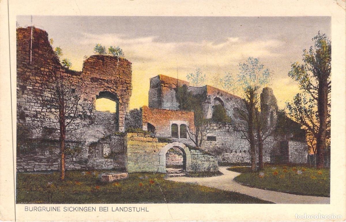 Postales: Postal de las Ruinas del Castillo Sickingen en Landstuhl, Alemania