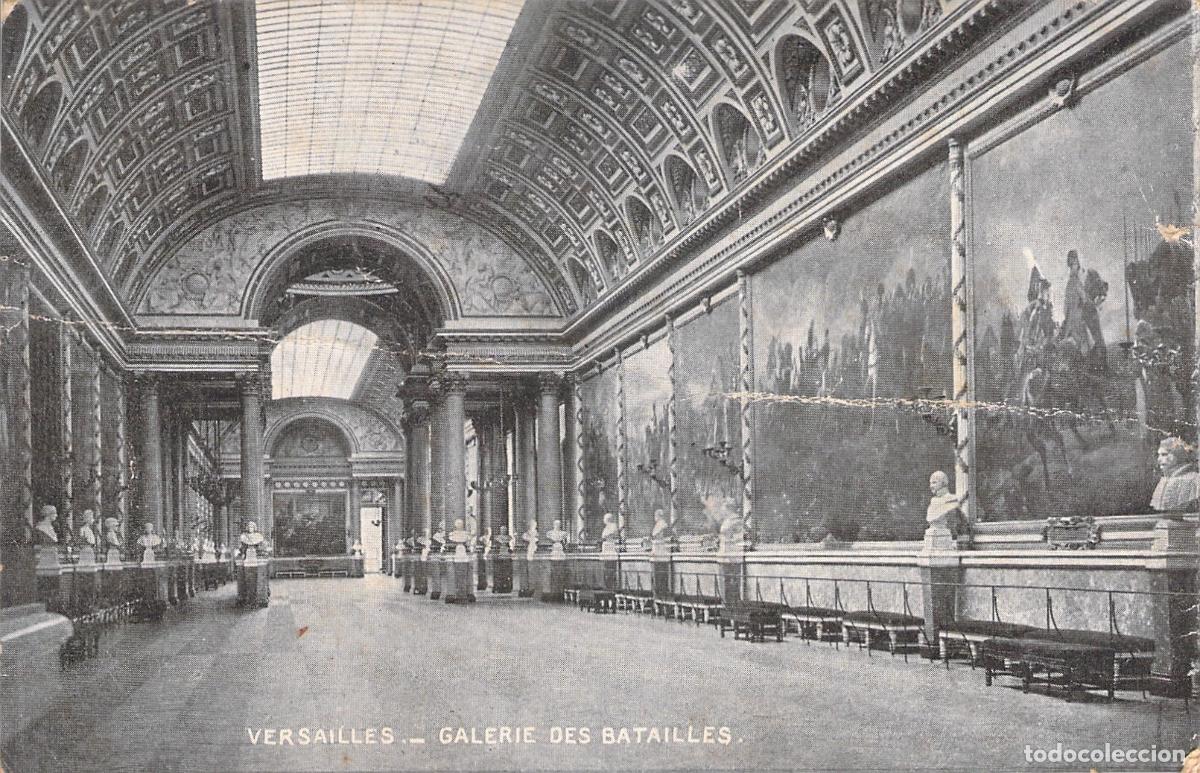 Postales: Postal de la Galer&iacute;a de las Batallas en el Palacio de Versalles