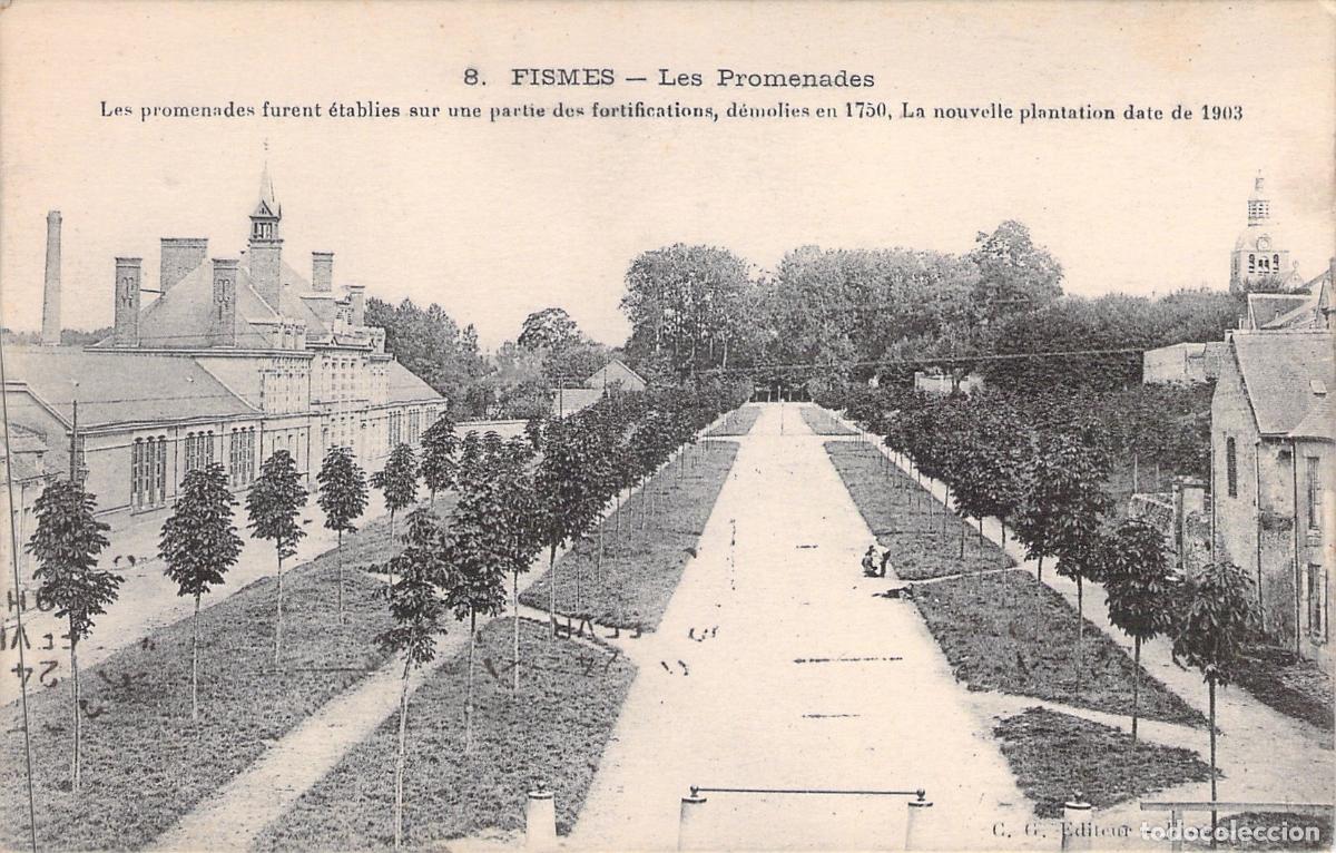 Postales: Postal de Fismes - Les Promenades y Paisaje Urbano de Francia