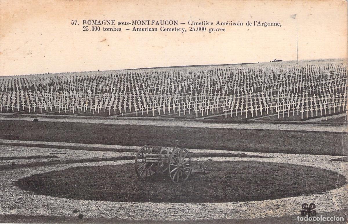 Postales: Postal Cementerio Americano Romagne-sous-Montfaucon Francia