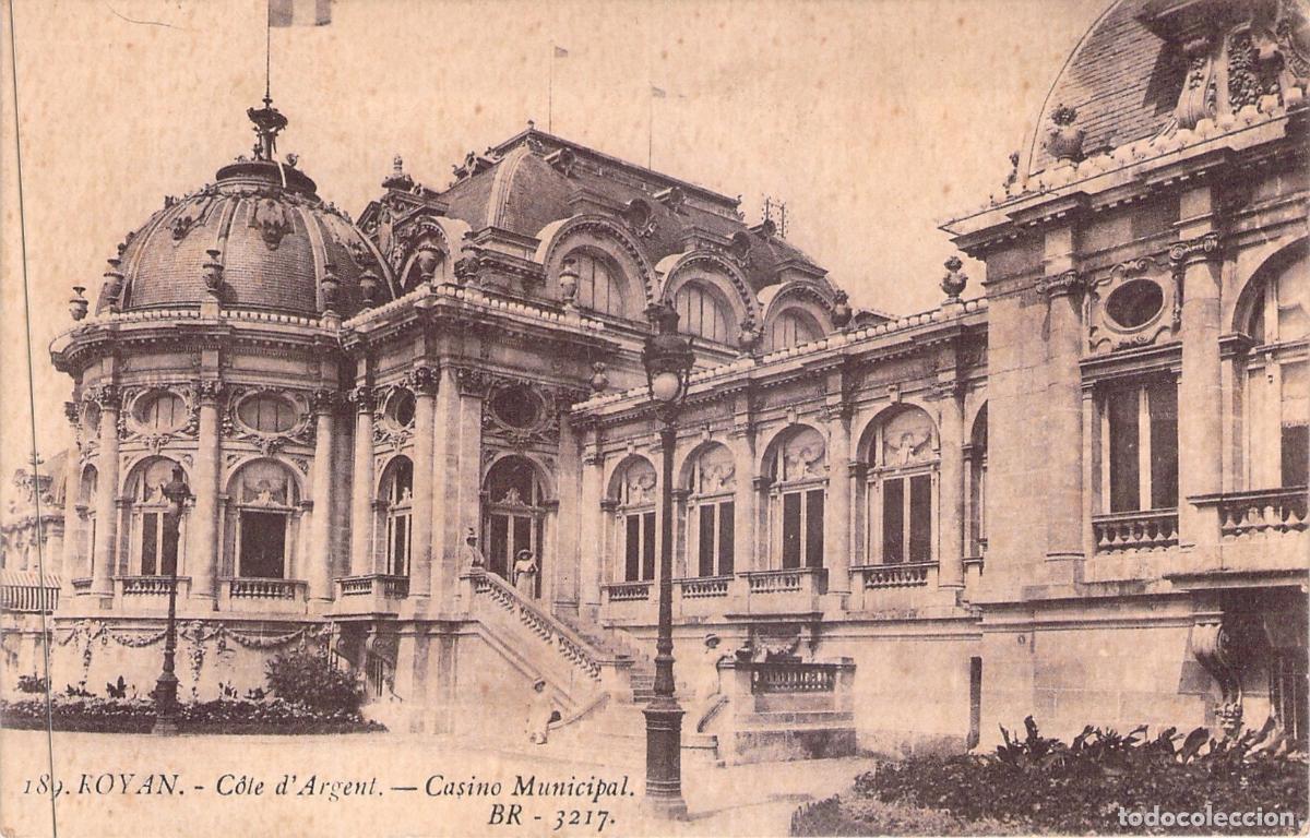 Postales: Postal del Casino Municipal de Royan, C&ocirc;te d'Argent, Francia