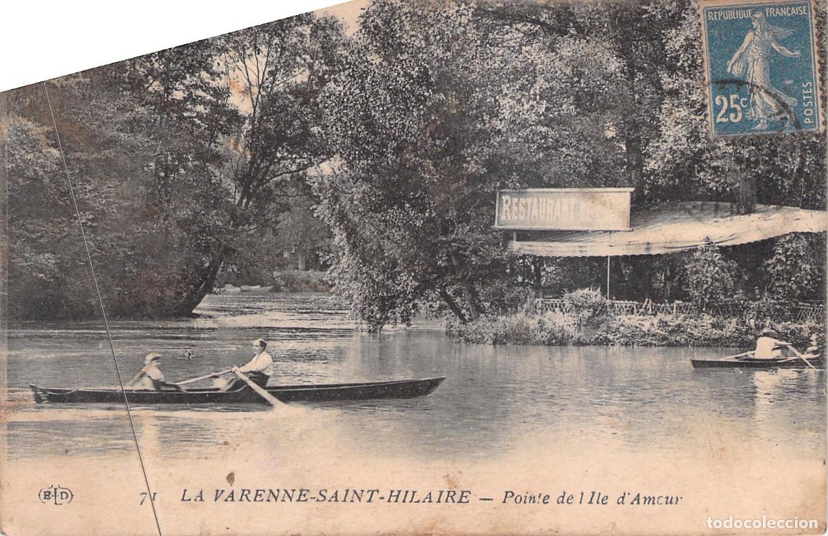 Postales: Postal de La Varenne-Saint-Hilaire, Pointe de l'Ile d'Amour en el R&iacute;o Marne