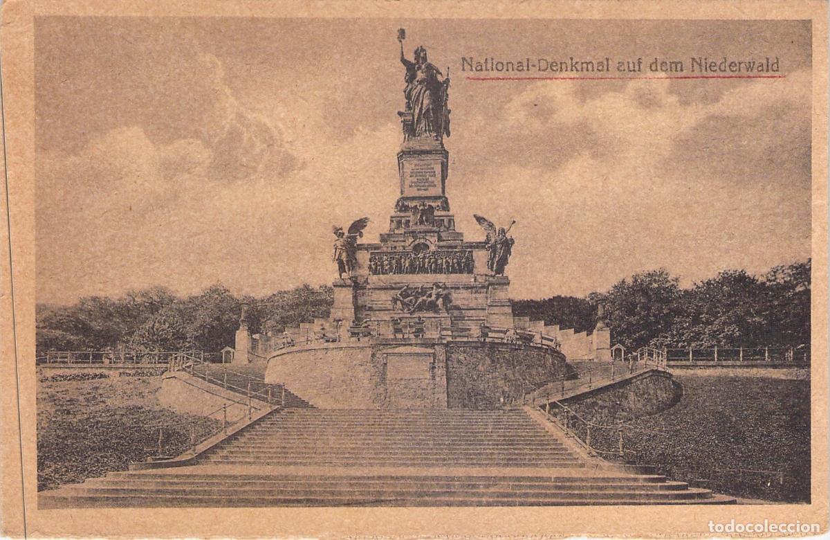 Postales: Postal del Monumento Nacional Niederwald en Alemania