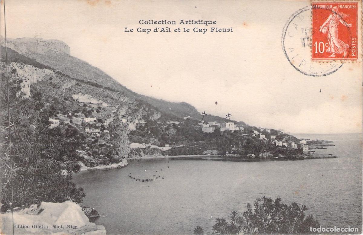 Postales: Postal de Cap d'Ail y Cap Fleuri, Costa Azul, Francia