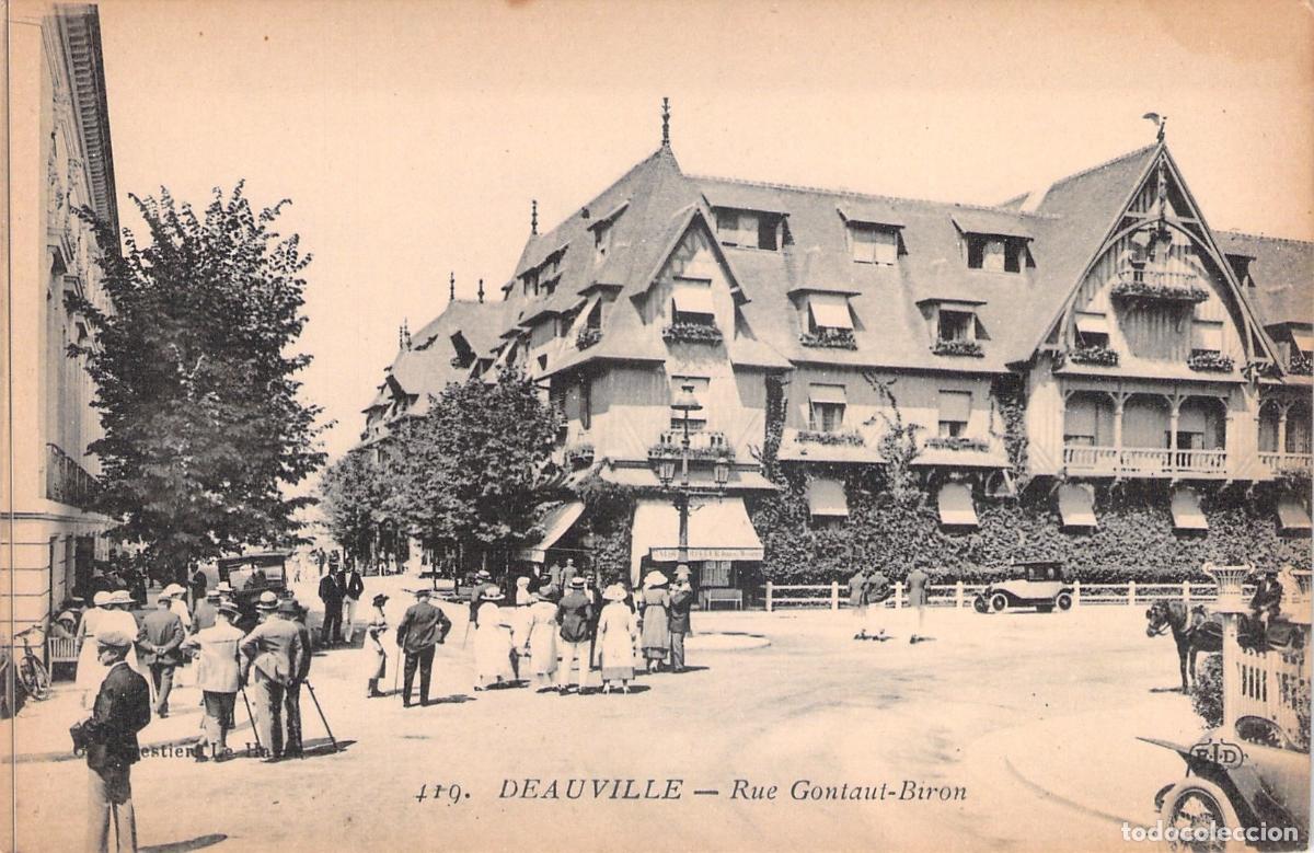 Postales: Postal de la Rue Gontaut-Biron en Deauville, Francia