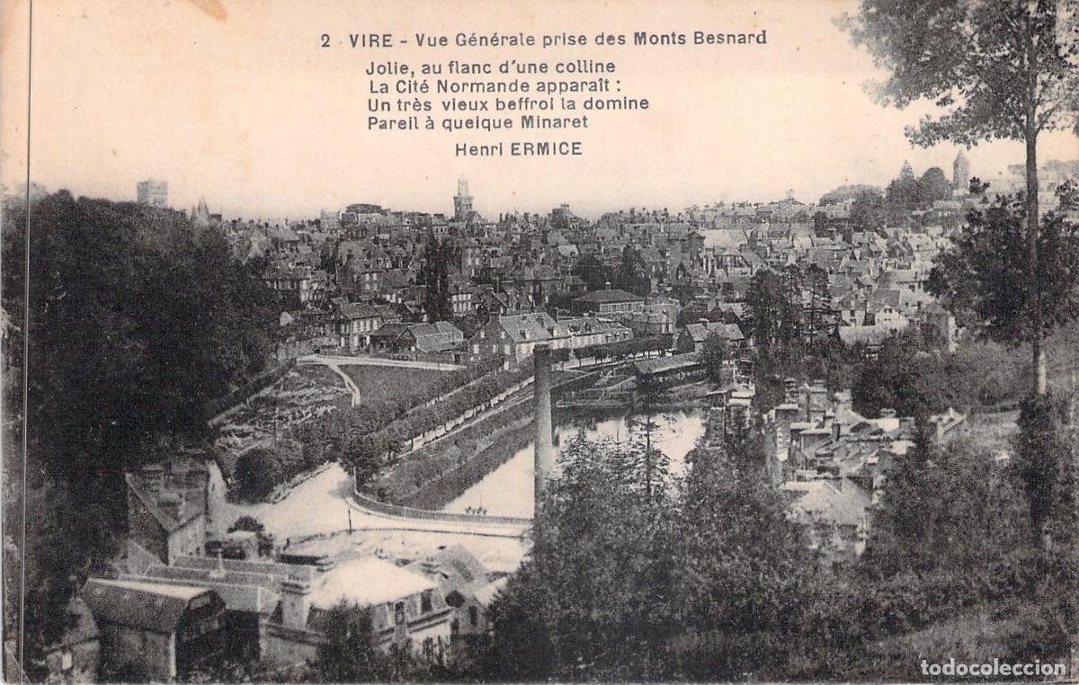 Postales: Postal de Vire: Vista General desde los Monts Besnard, Normand&iacute;a