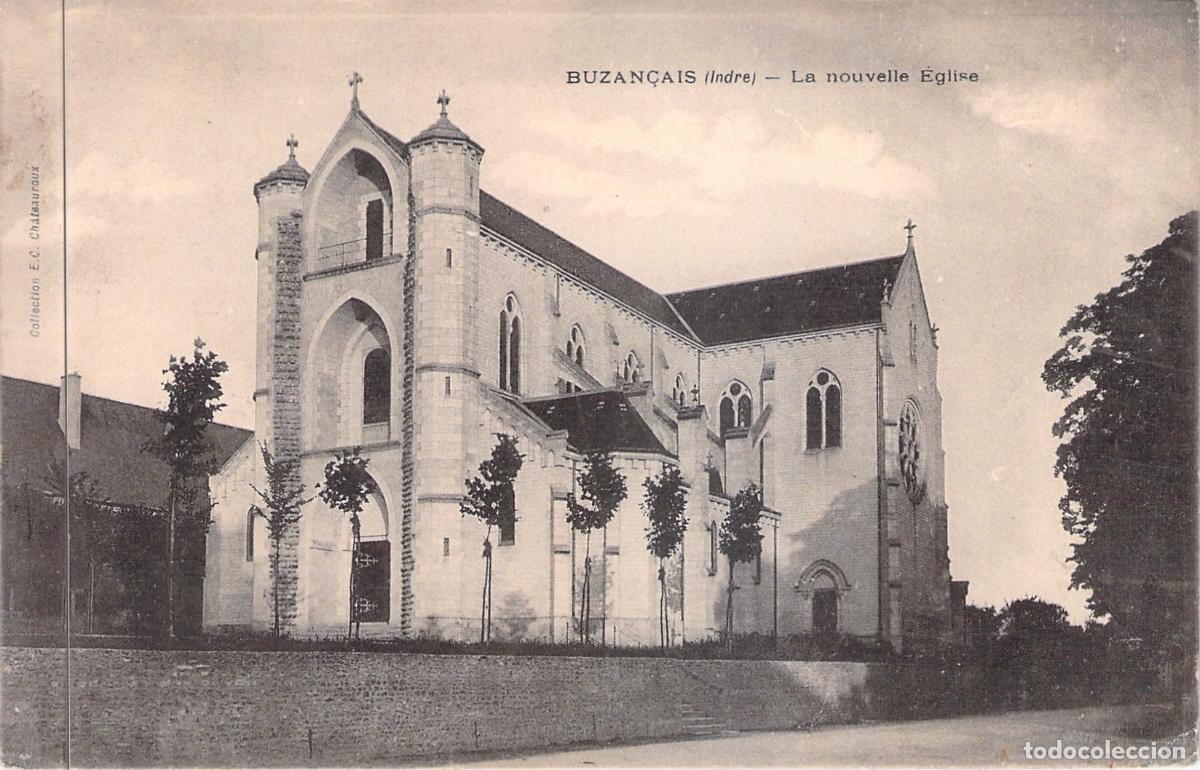 Postales: Postal de la Nueva Iglesia de Buzan&ccedil;ais, Indre, Francia