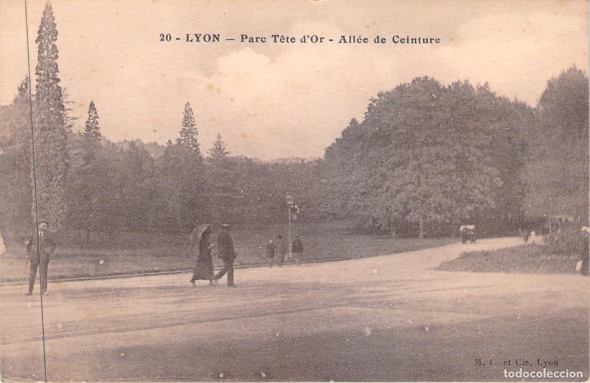 Postales: Tarjeta Postal Lyon Parc T&ecirc;te d'Or All&eacute;e de Ceinture Francia