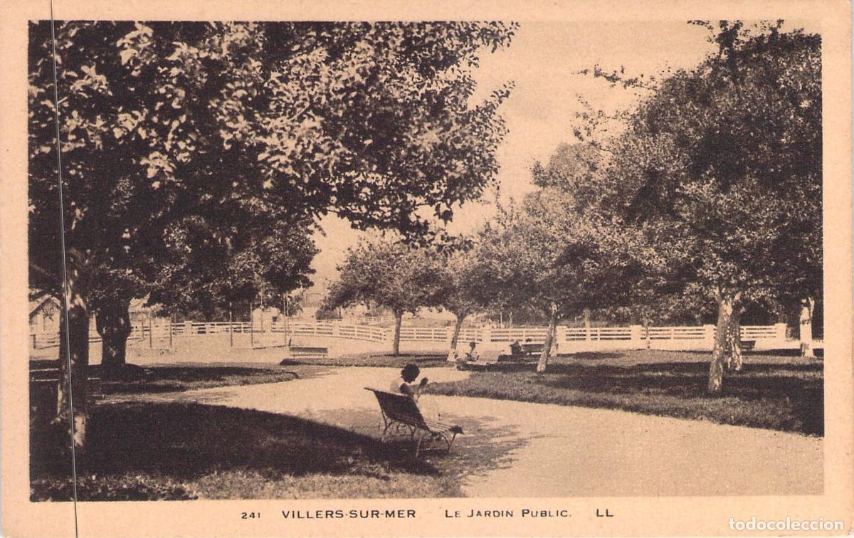 Postales: Tarjeta Postal Villers-sur-Mer Le Jardin Public Francia