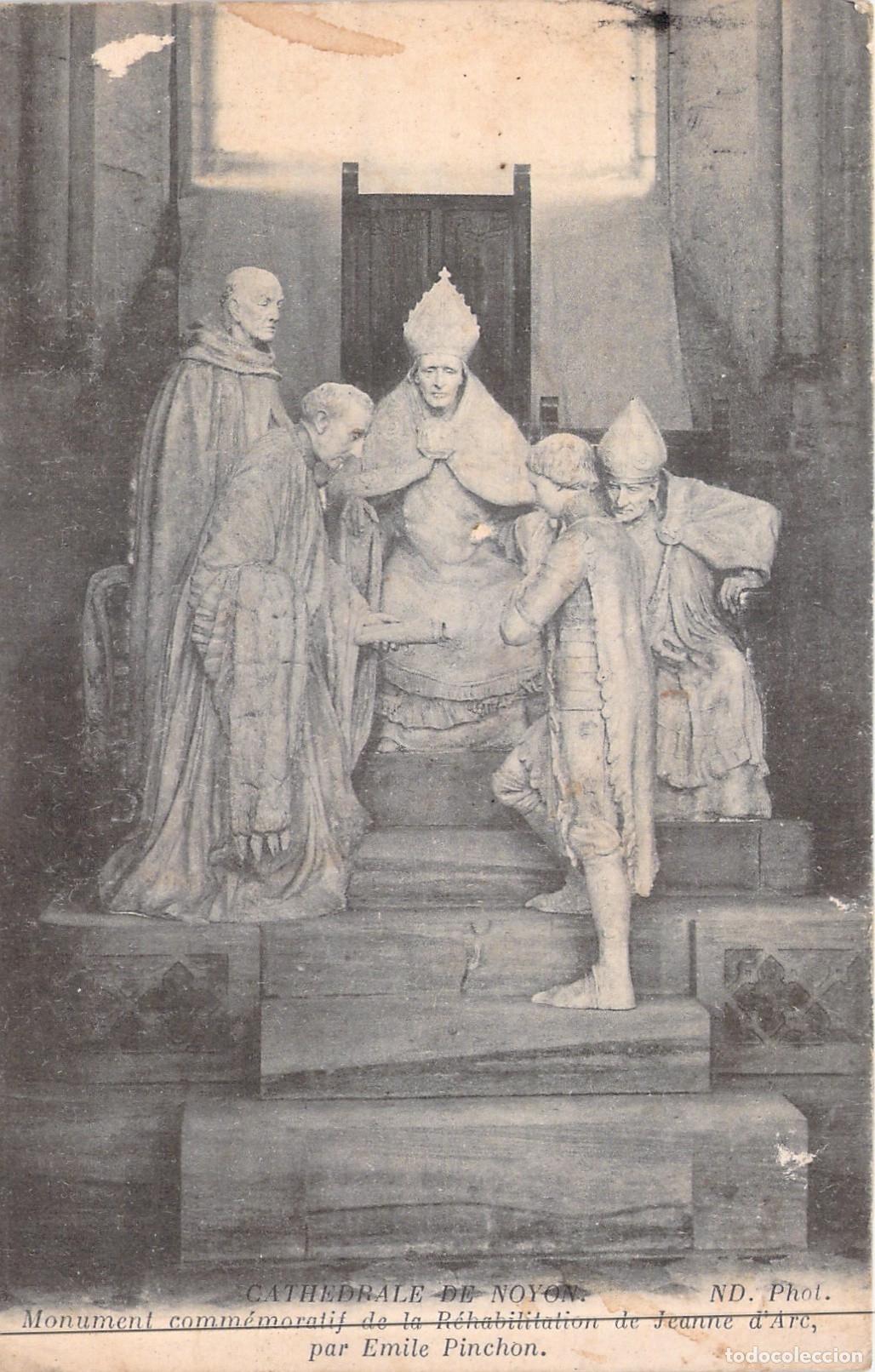 Postales: Postal Monumento Rehabilitaci&oacute;n de Juana de Arco, Catedral de Noyon