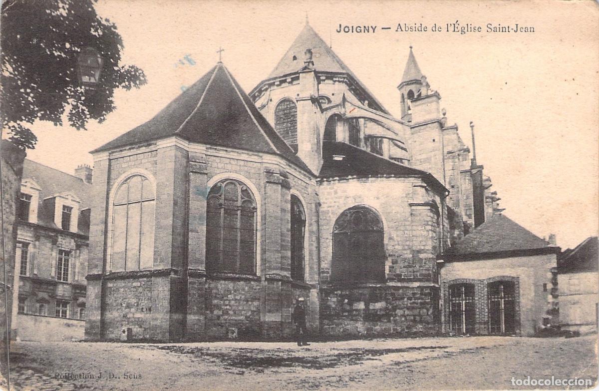 Postales: Postal de Joigny - &Aacute;bside de la Iglesia Saint-Jean, Francia