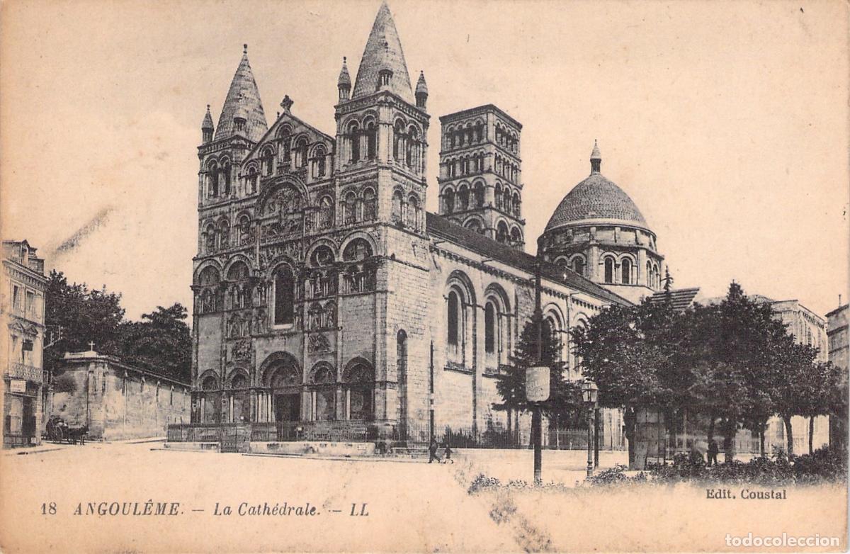 Postales: Postal de la Catedral de Angulema, Francia