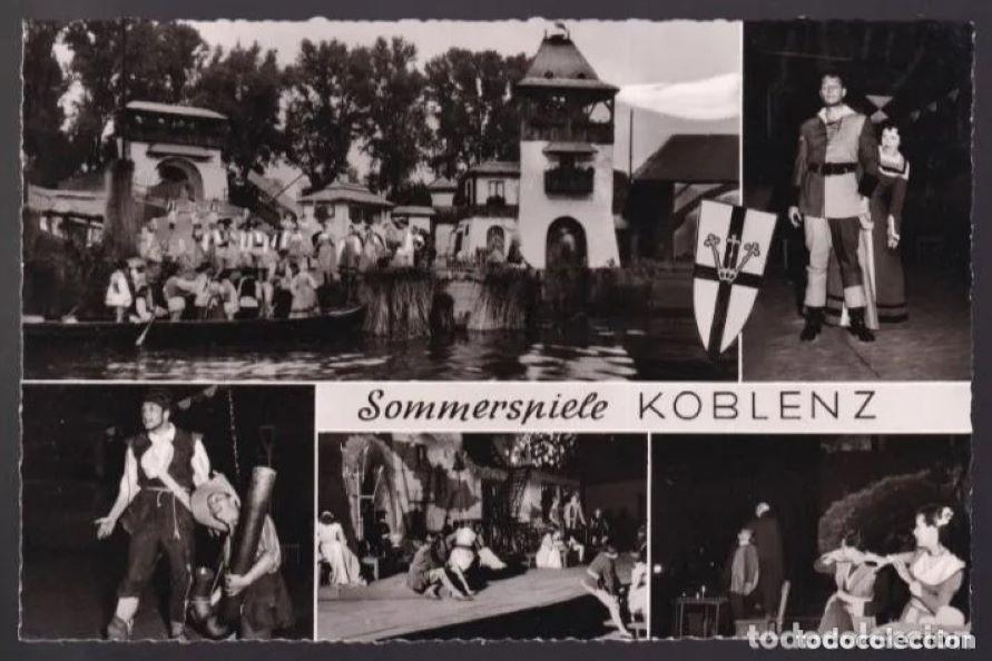 Postkarten: Alemania. Koblenz. *Operette Zigeunerbaron auf dem Rhein* Nueva.