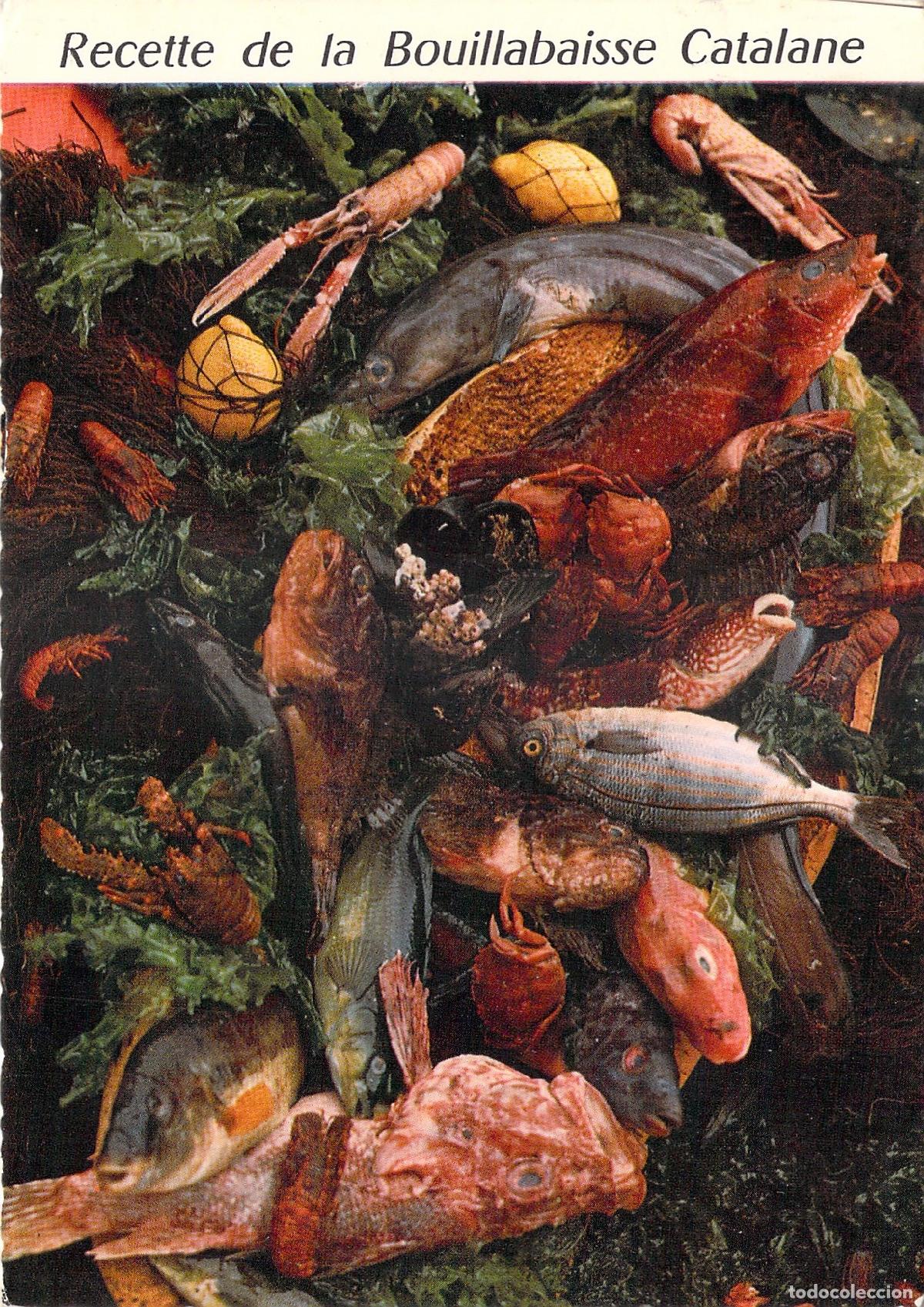 Postcards: Postal Receta de la Bullabesa Catalana Gastronom&iacute;a de Francia
