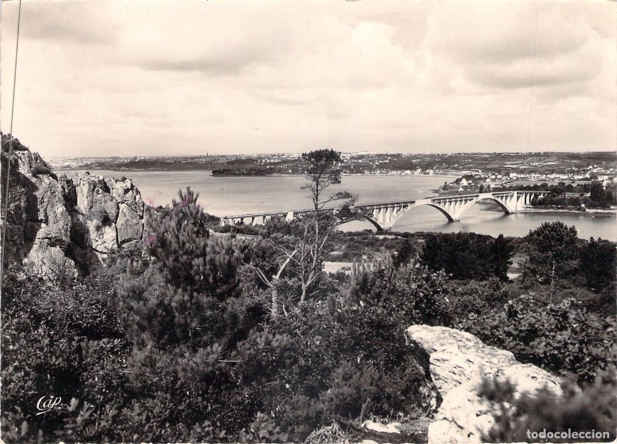 Cartoline: Postal Puente Albert Louppe, Alrededores de Brest, Francia