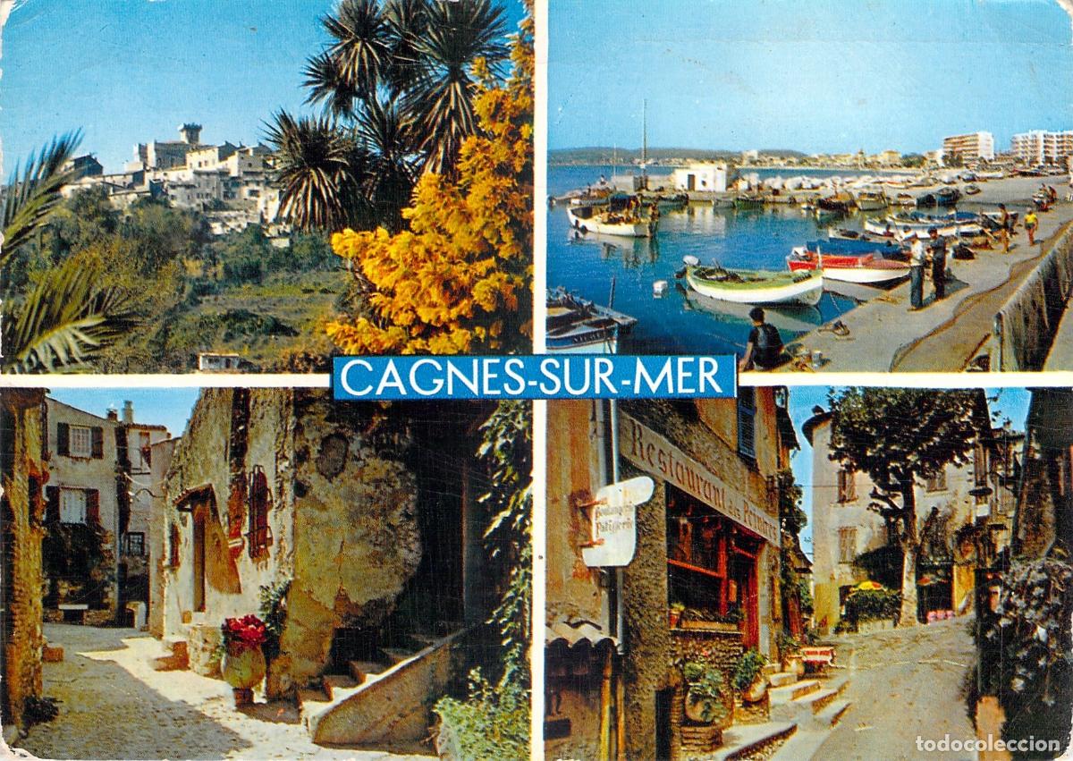 Postales: Postal Multivista de Cagnes-sur-Mer, Costa Azul, Francia