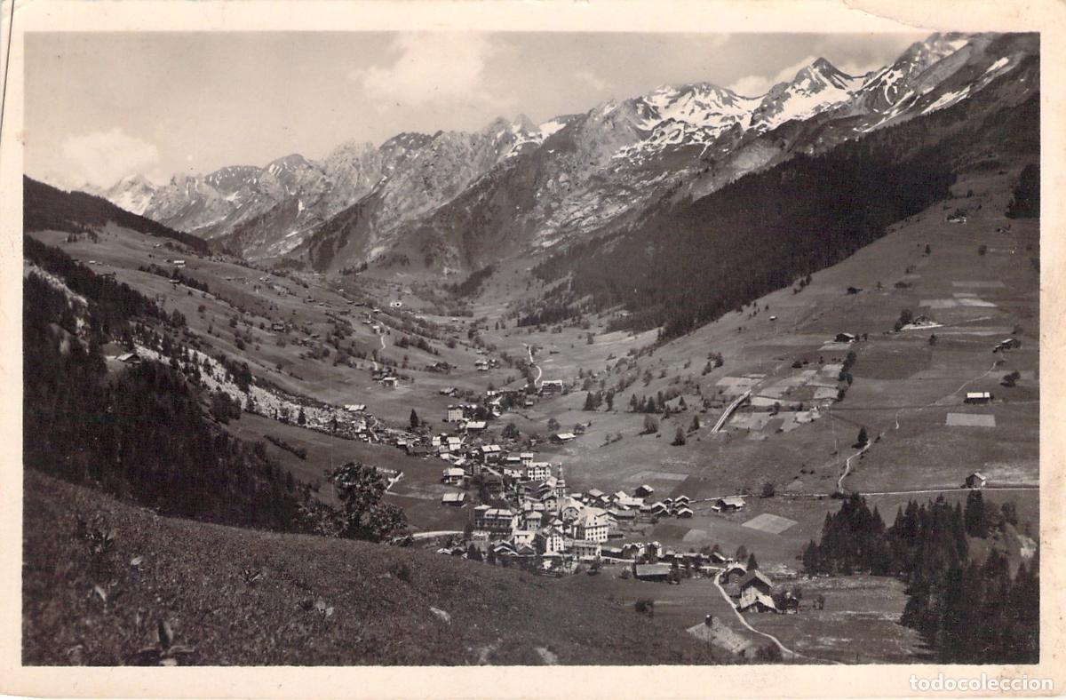 Postales: Postal de La Clusaz y la Cordillera de Aravis, Francia