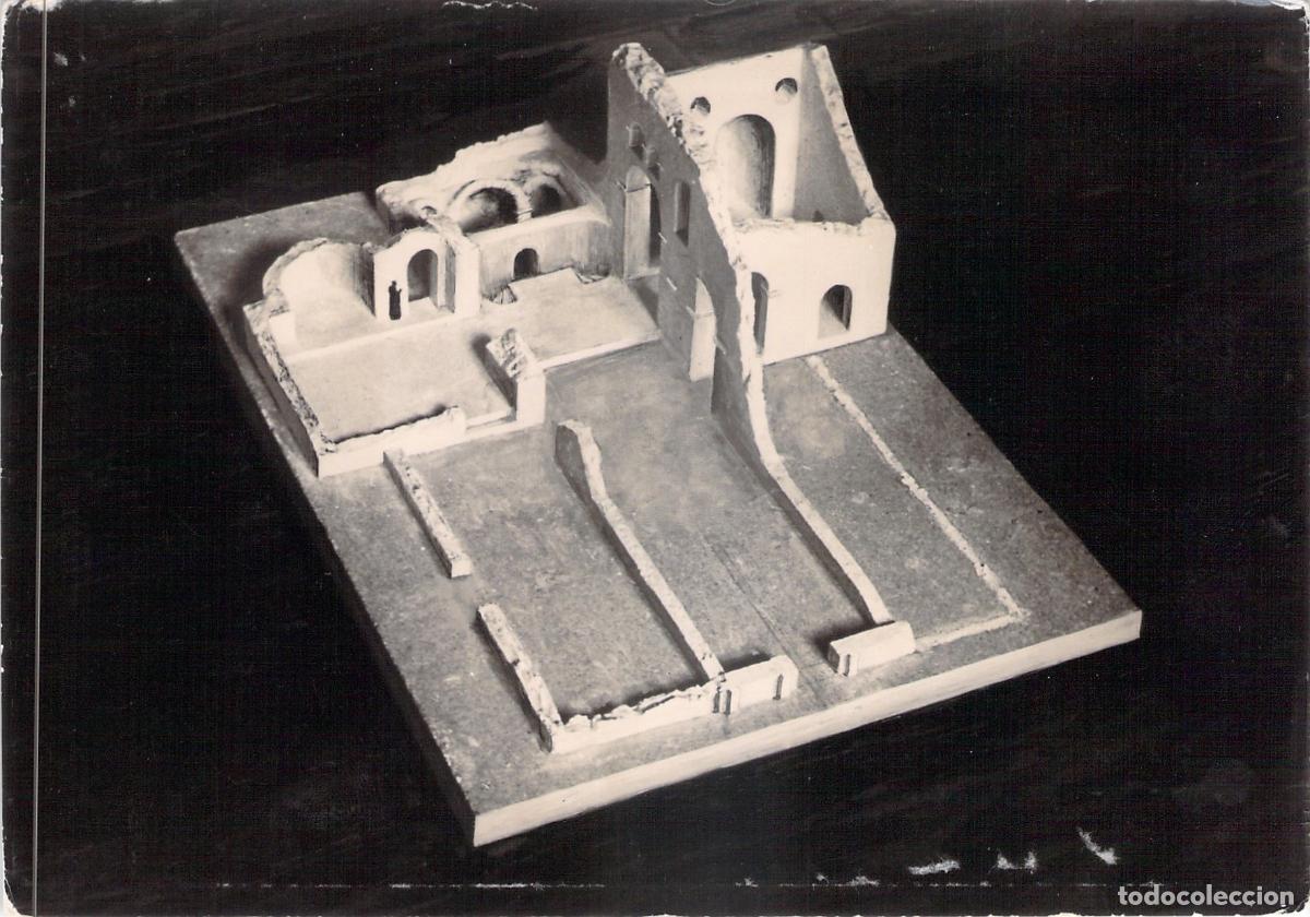 Postales: Postal Maqueta Iglesia Merovingia Abad&iacute;a Saint-Martin Ligug&eacute;