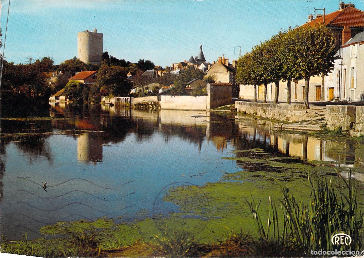 Postales: Postal de Issoudun, Las Orillas del R&iacute;o Th&eacute;ols, Indre, Francia