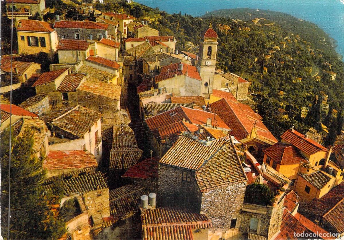 Postcards: Postal de Roquebrune-Village y la Costa Azul de Francia