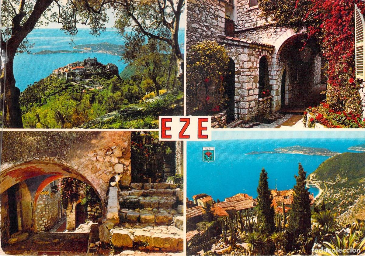 Postcards: Postal de Eze, Costa Azul - Vistas Panor&aacute;micas de la Riviera Francesa